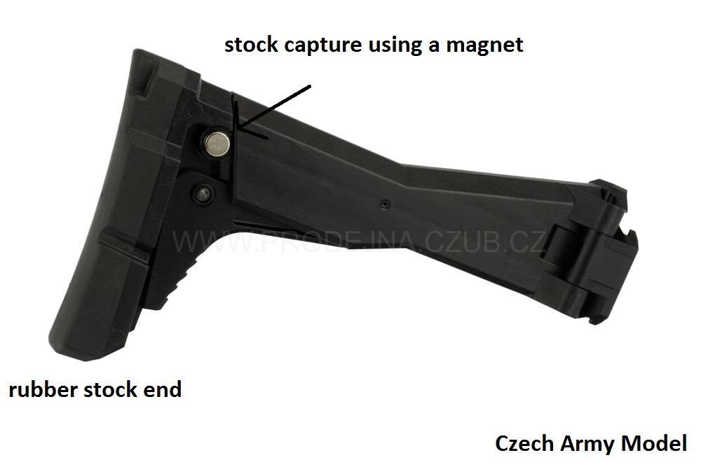 CZ Scorpion Evo 3 & 3+ Folding Stock - Czech Army Model w/ Magnet